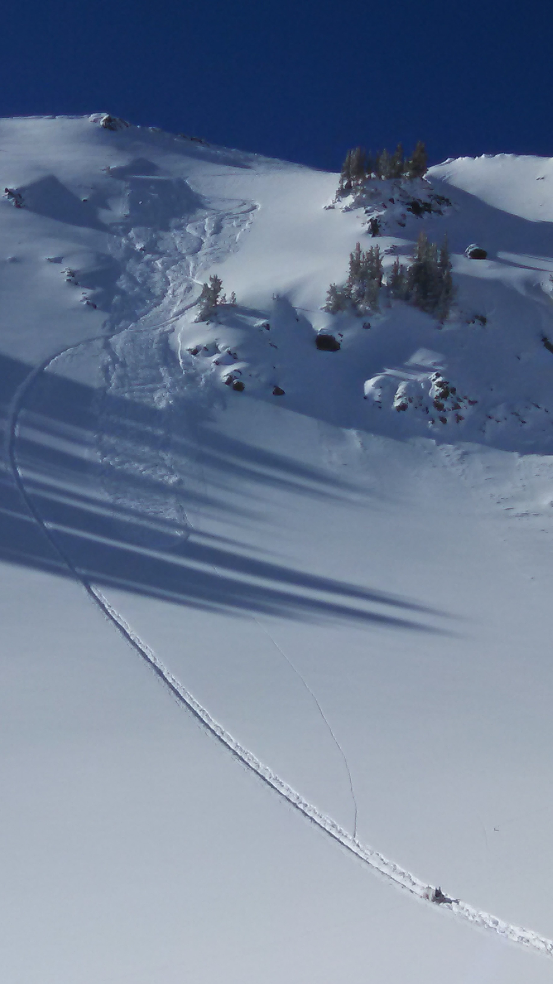 Human triggered slide near Mt Blackmore - Northern Gallatin Range 2/22/15