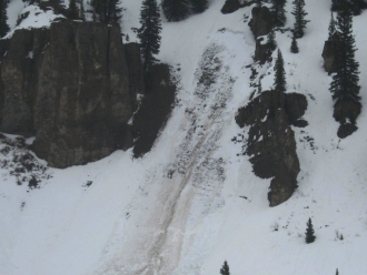 Wet slab avalanche